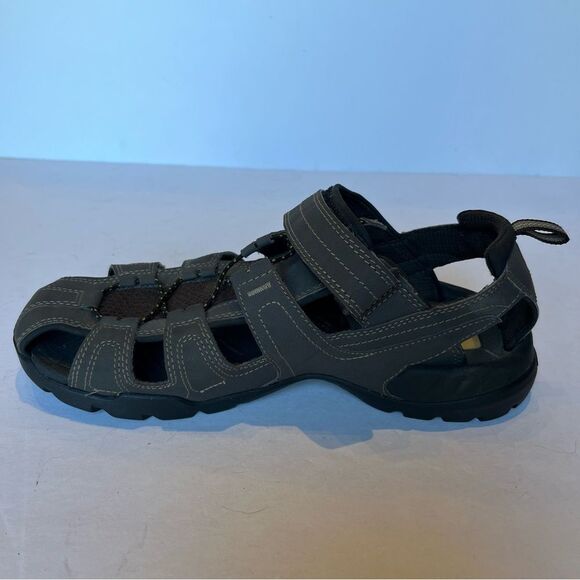 Teva Men's Brown/Gray Sandals Shoc Pad Size 9 - Picture 3 of 9